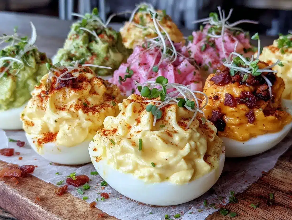 deviled eggs 6 ways preparation steps