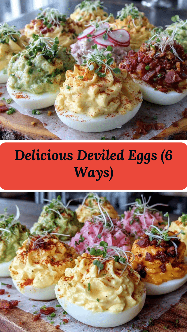 deviled eggs 6 ways recipe