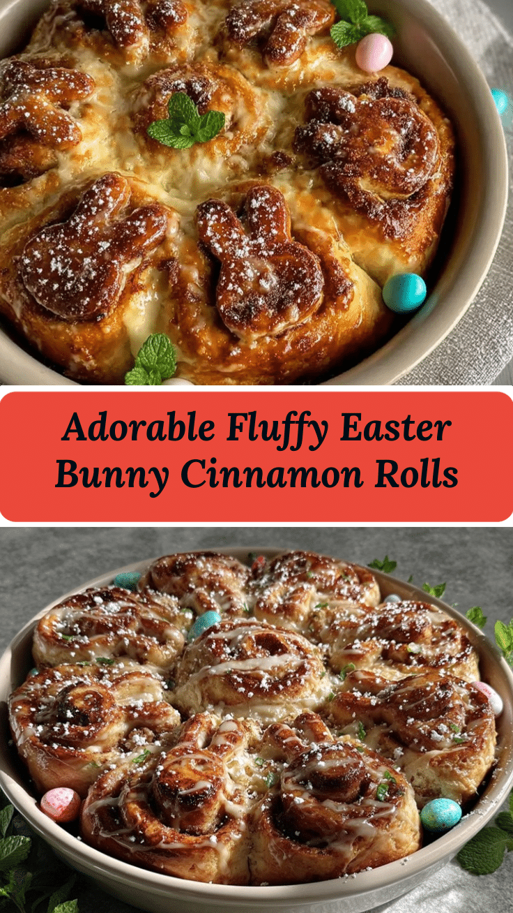 Easter Bunny Cinnamon Rolls recipe