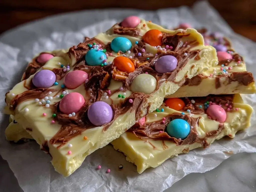 Easter candy bark - featured image