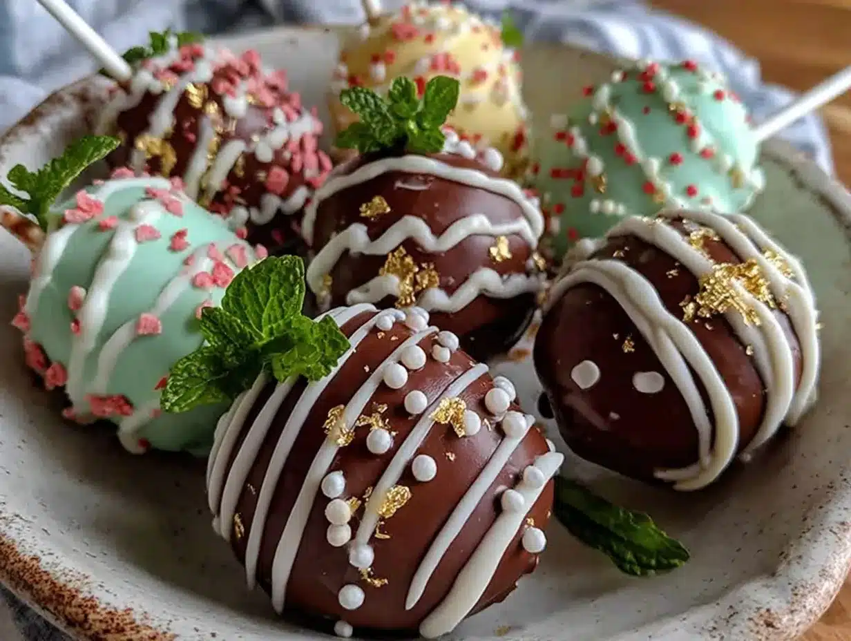 Easter Egg Cake Pops preparation steps
