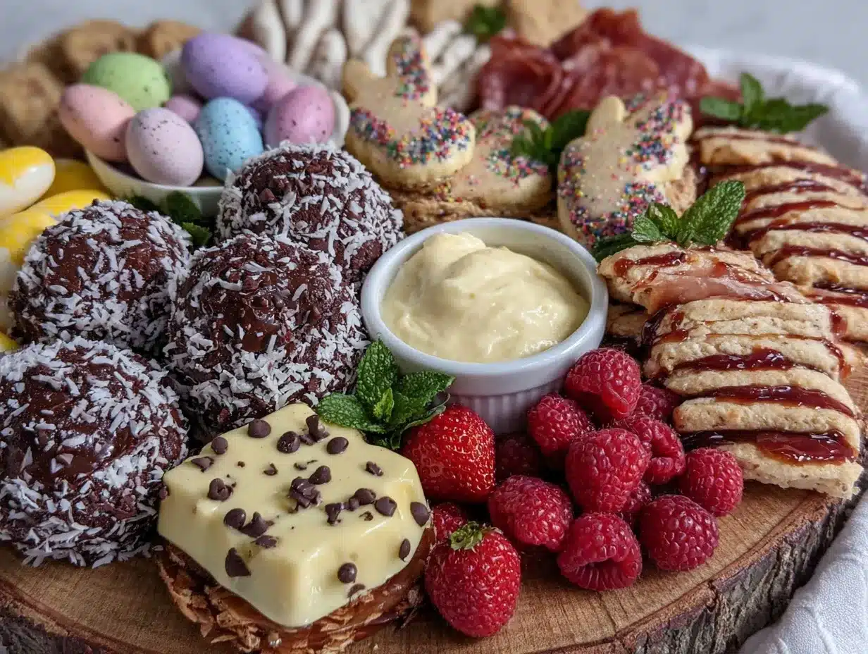 Easter Egg Hunt Charcuterie Board preparation steps