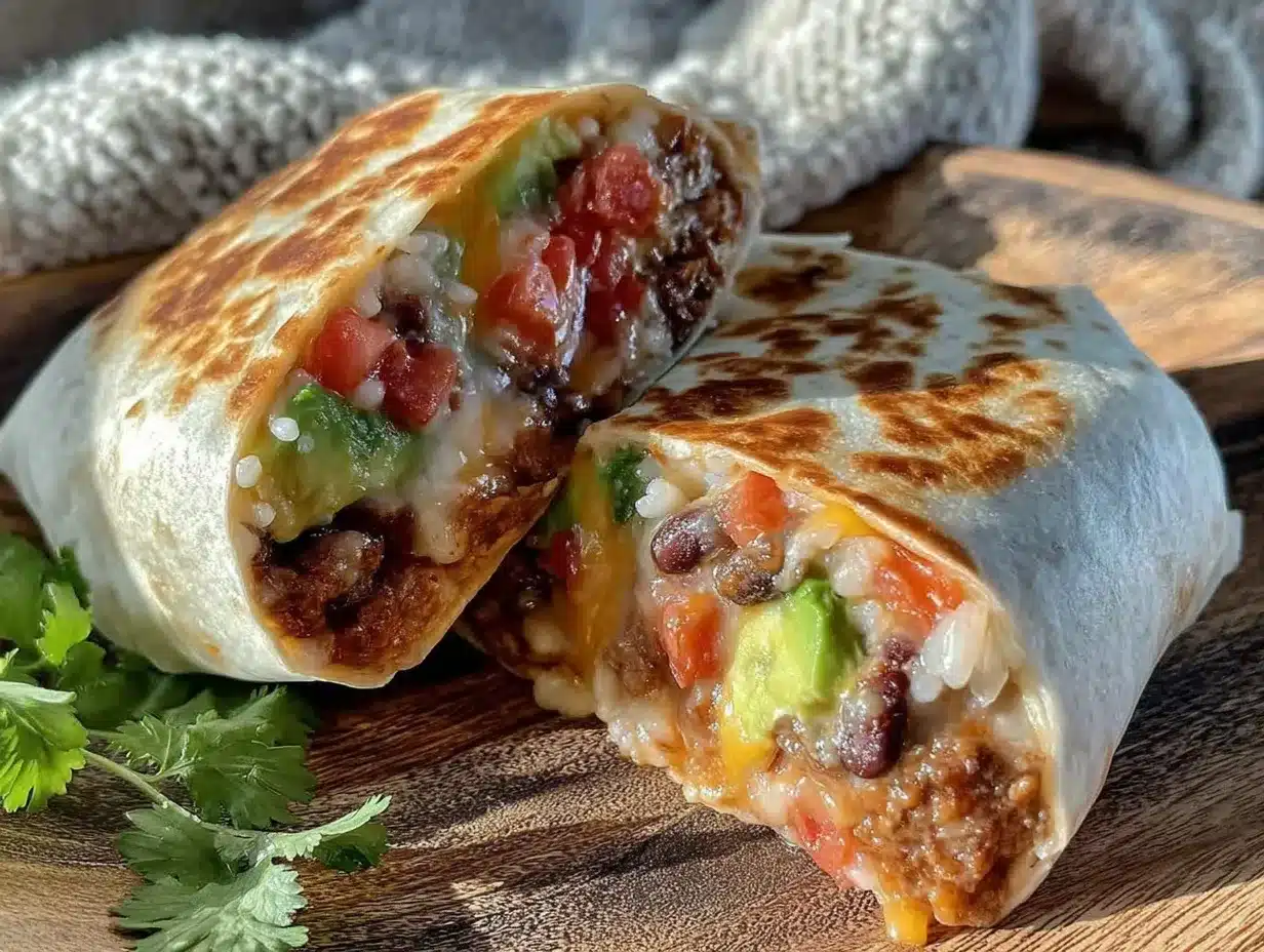 easy loaded burrito recipe preparation steps