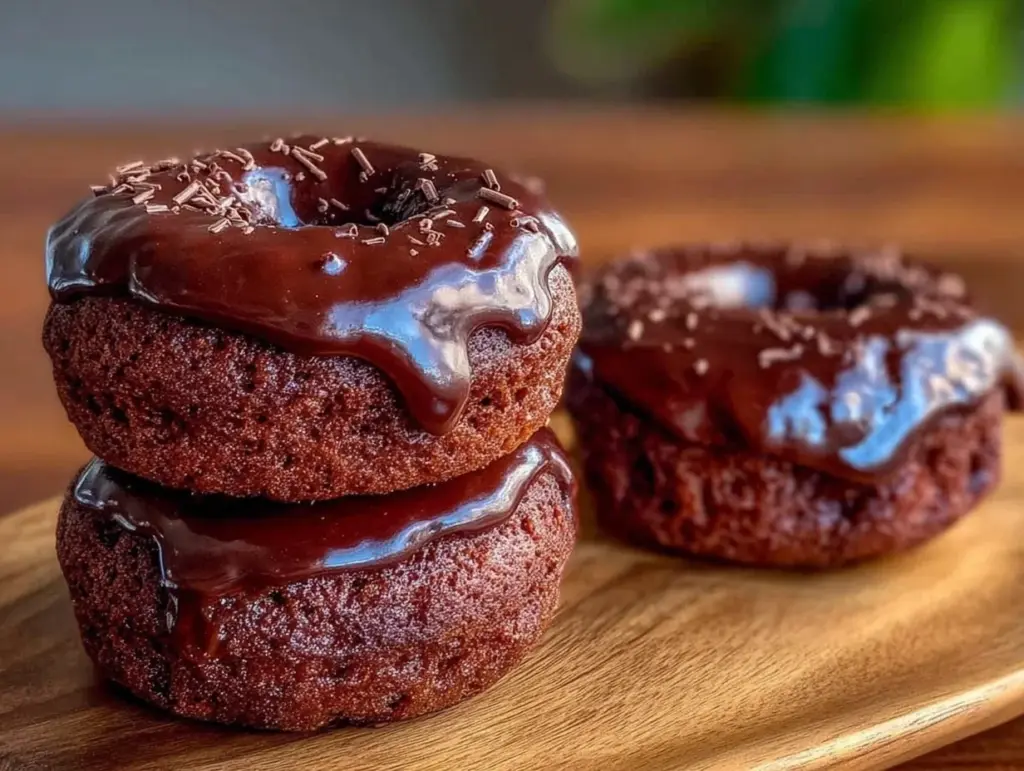 easy moist chocolate donuts - featured image