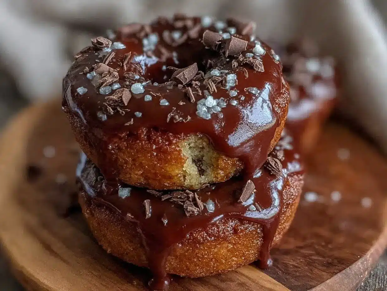 easy moist chocolate donuts preparation steps