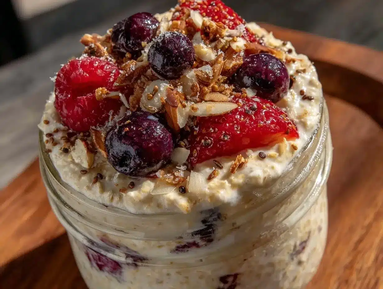 easy overnight oats recipe preparation steps