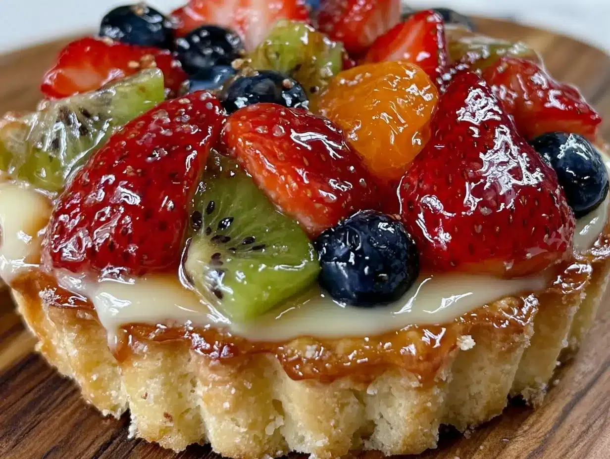easy refreshing fruit tart recipe preparation steps