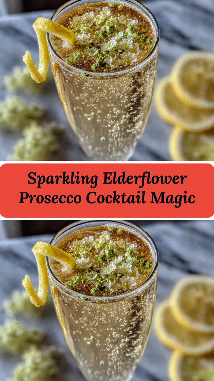 elderflower Prosecco cocktail recipe