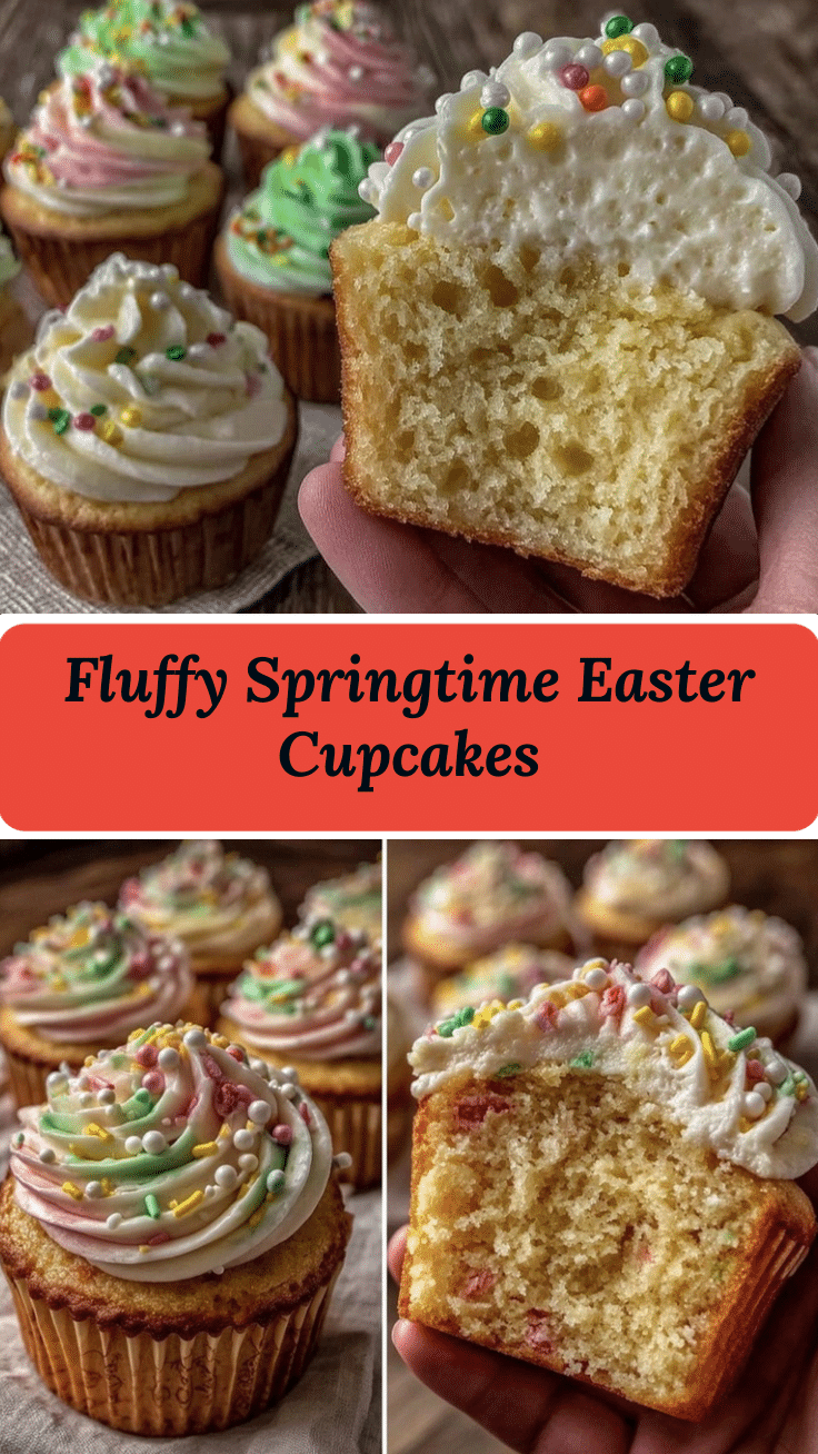 fluffy Easter cupcakes recipe