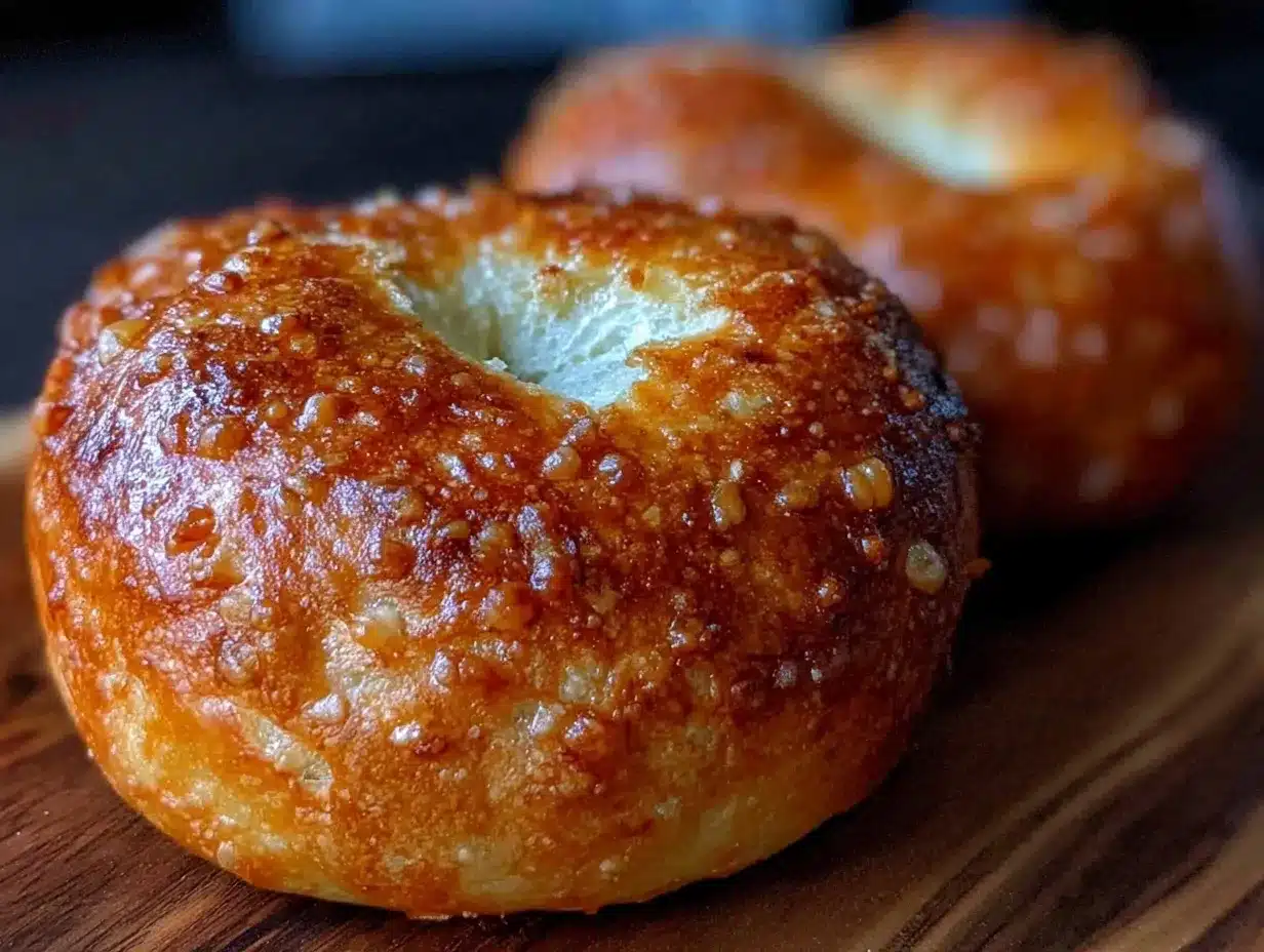 fluffy heart-shaped bagels preparation steps