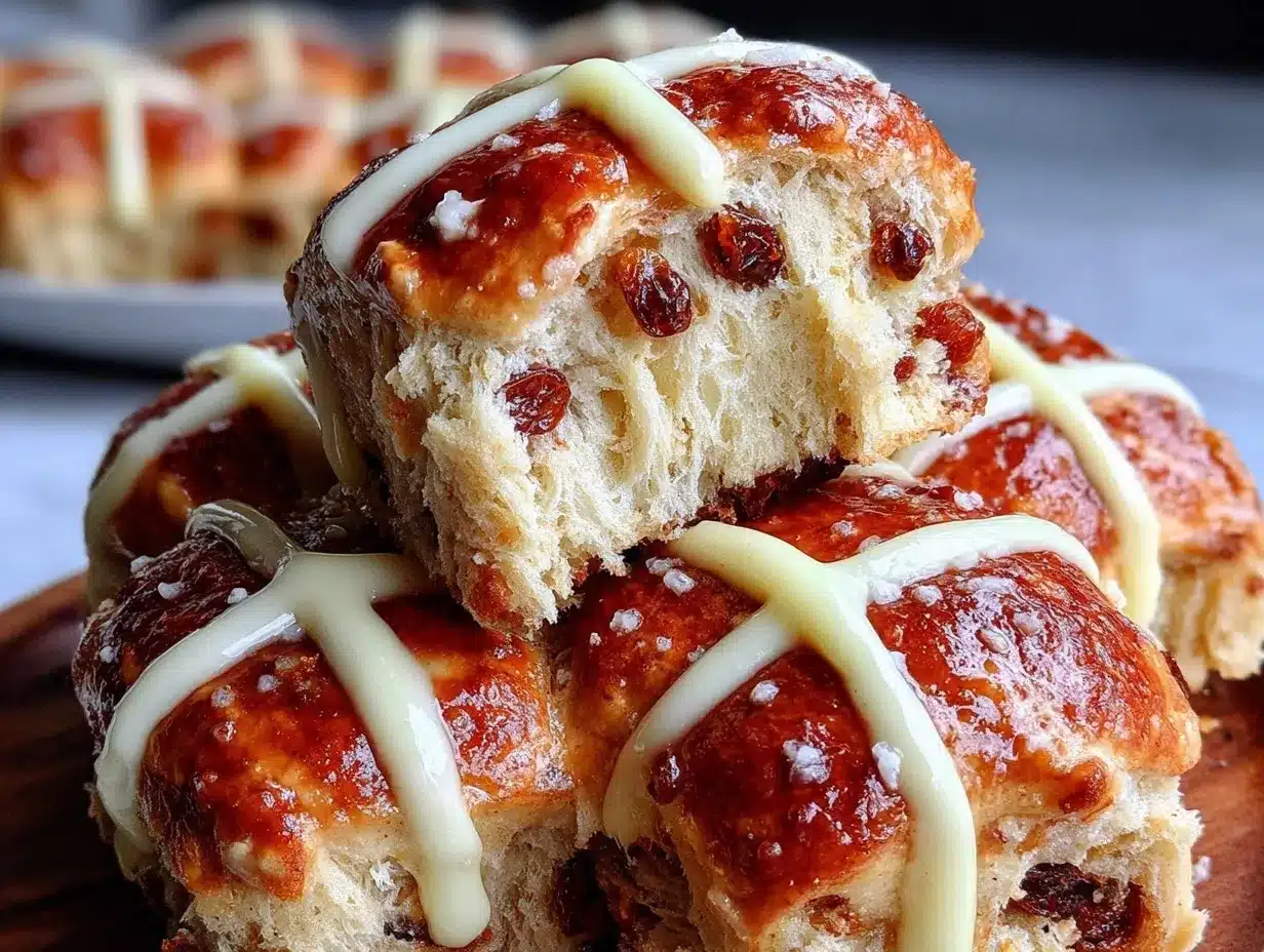 fluffy hot cross buns preparation steps