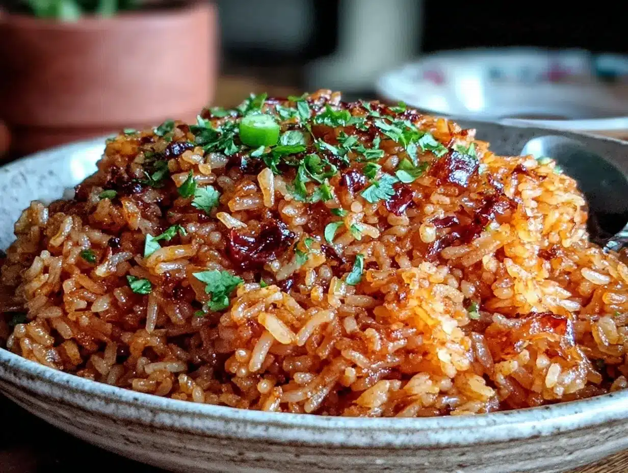 fluffy Mexican rice preparation steps