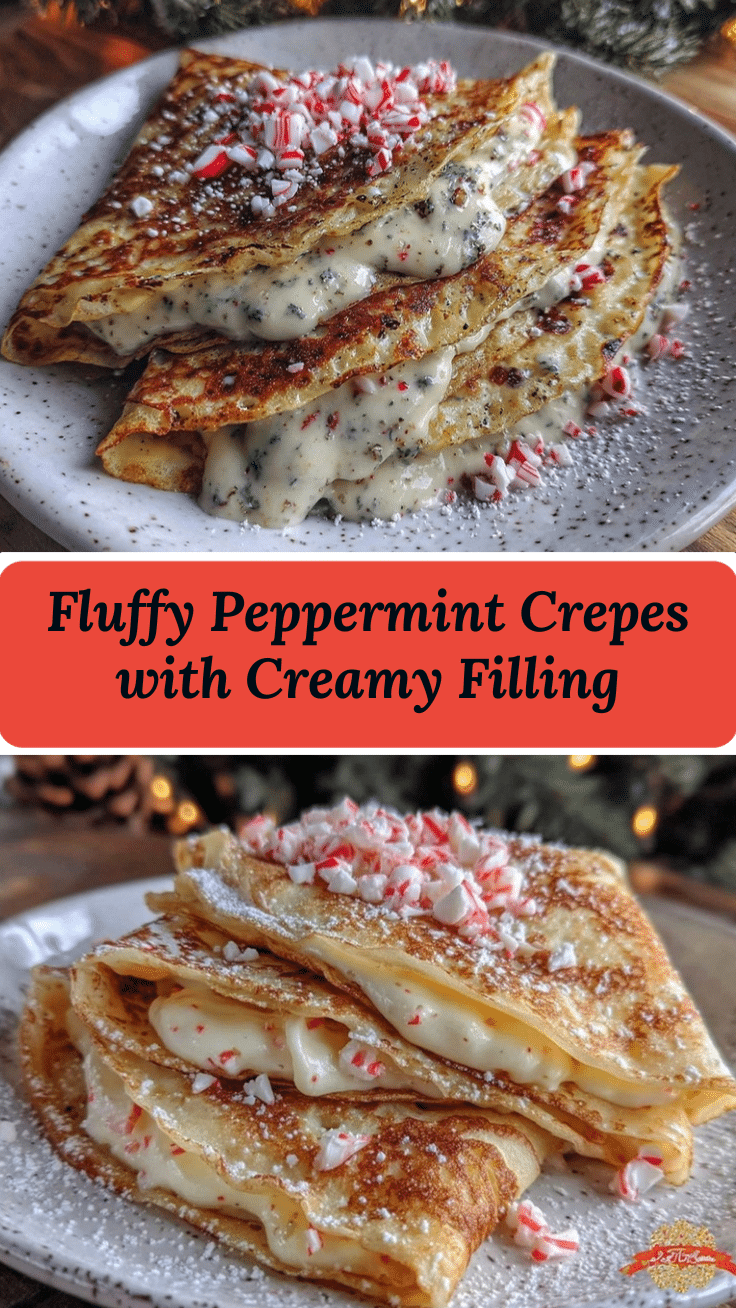 fluffy peppermint crepes recipe