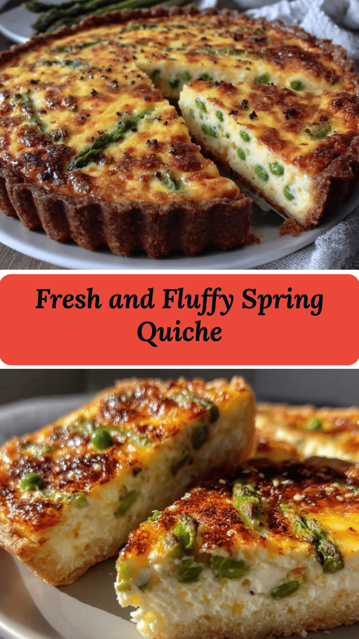 fluffy spring quiche recipe