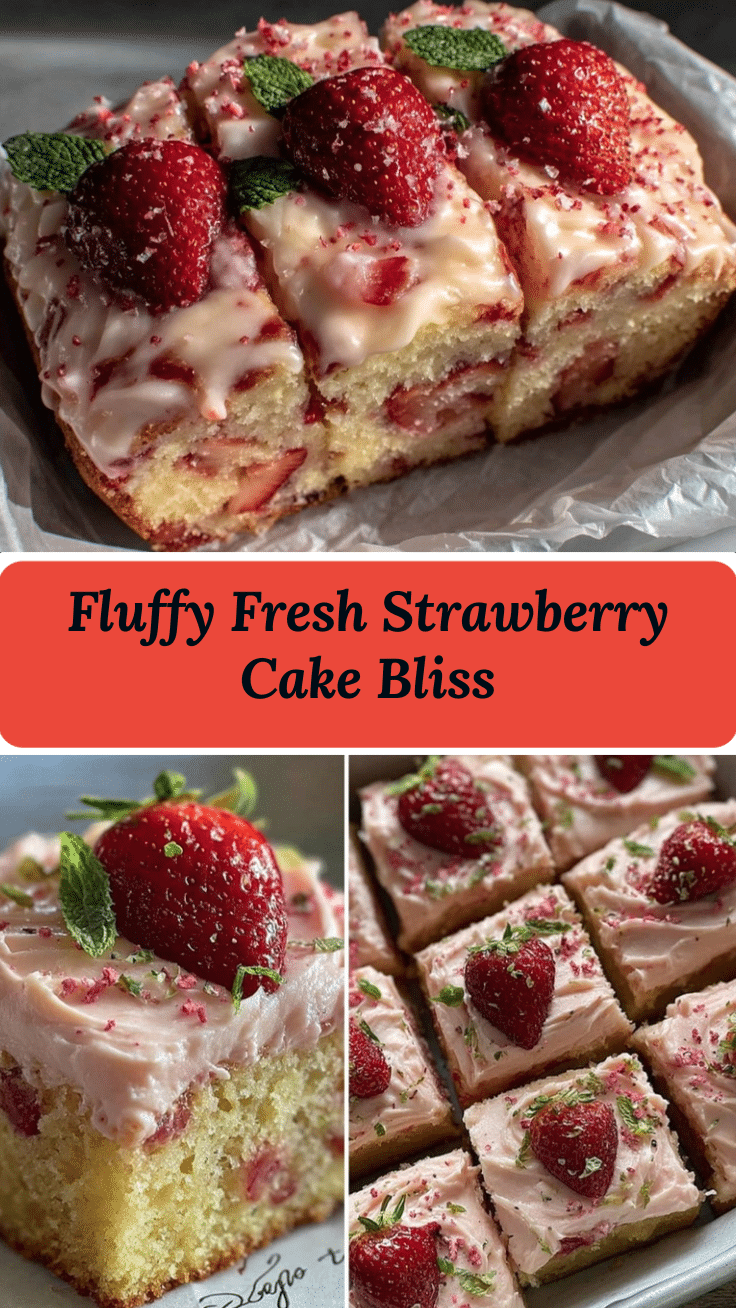 fluffy strawberry cake recipe