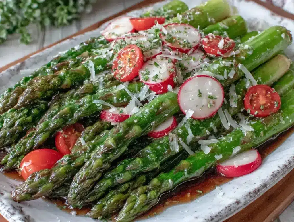 fresh asparagus salad - featured image