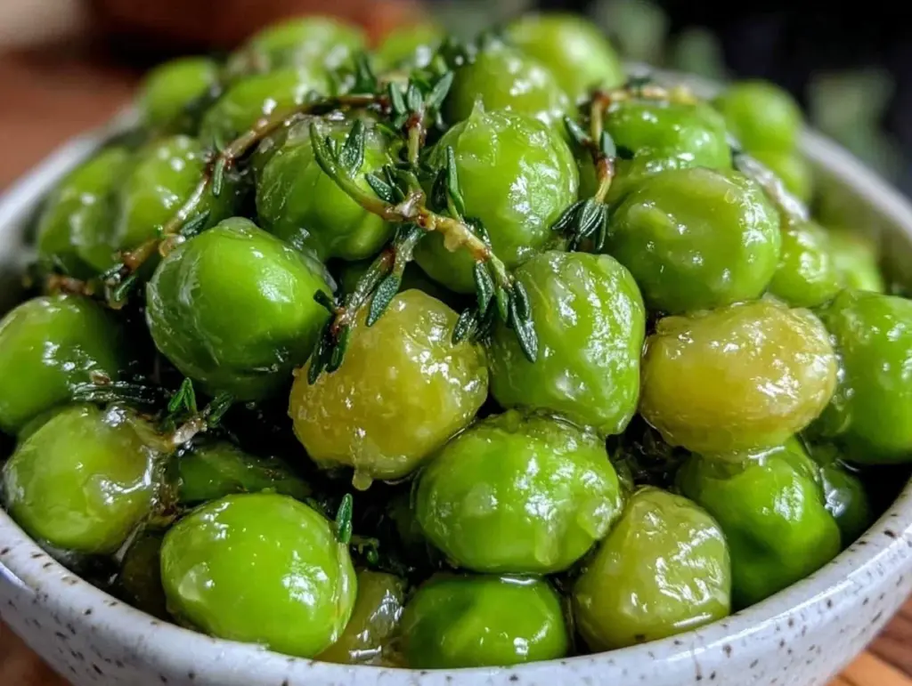 fresh healthy easter peas recipe - featured image