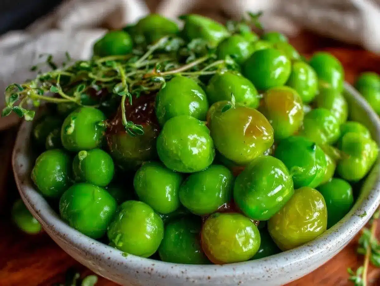 fresh healthy easter peas recipe preparation steps