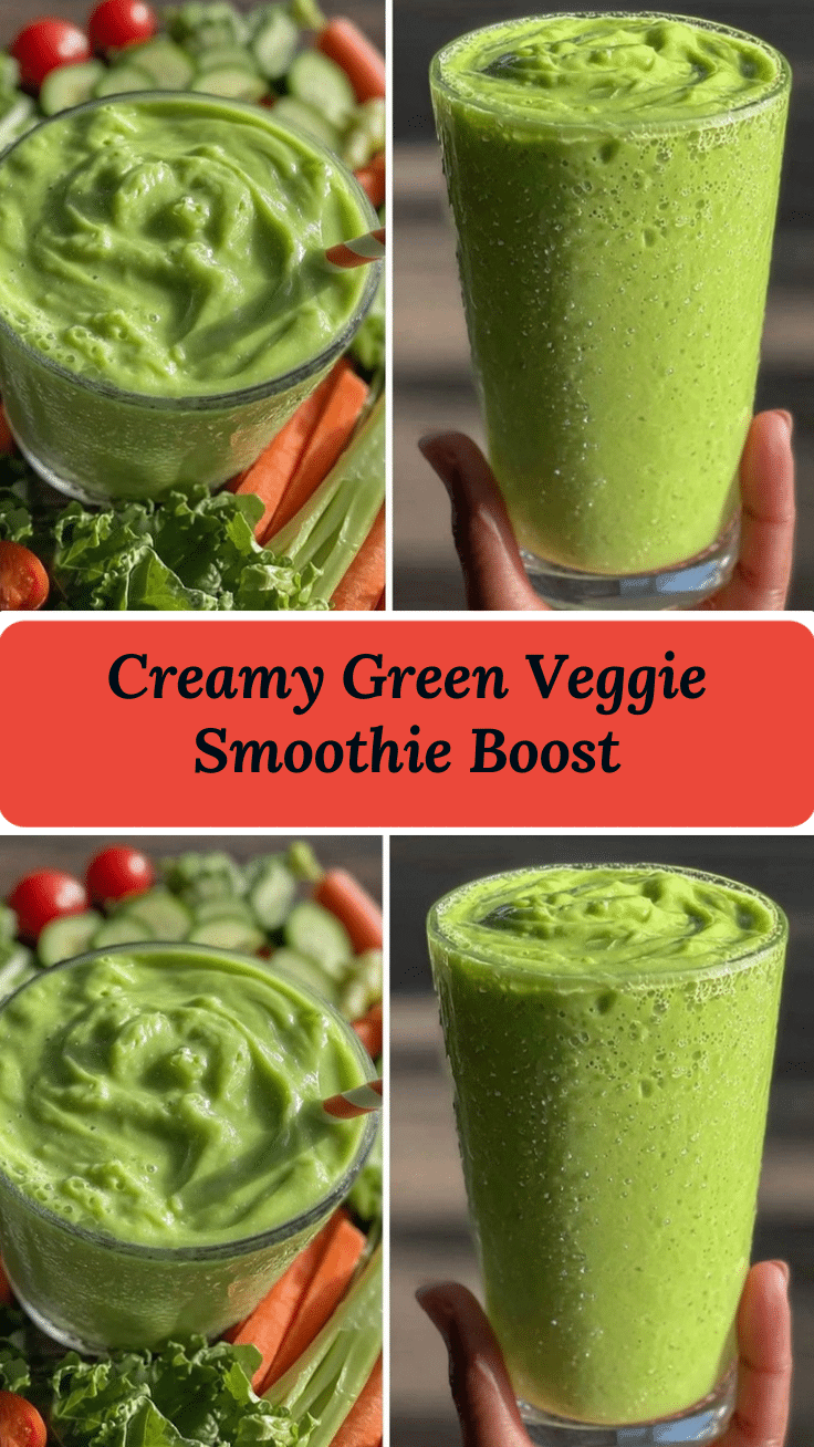 fresh healthy veggie smoothie boost recipe