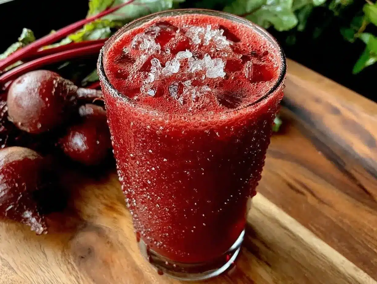 fresh vibrant beet juice preparation steps