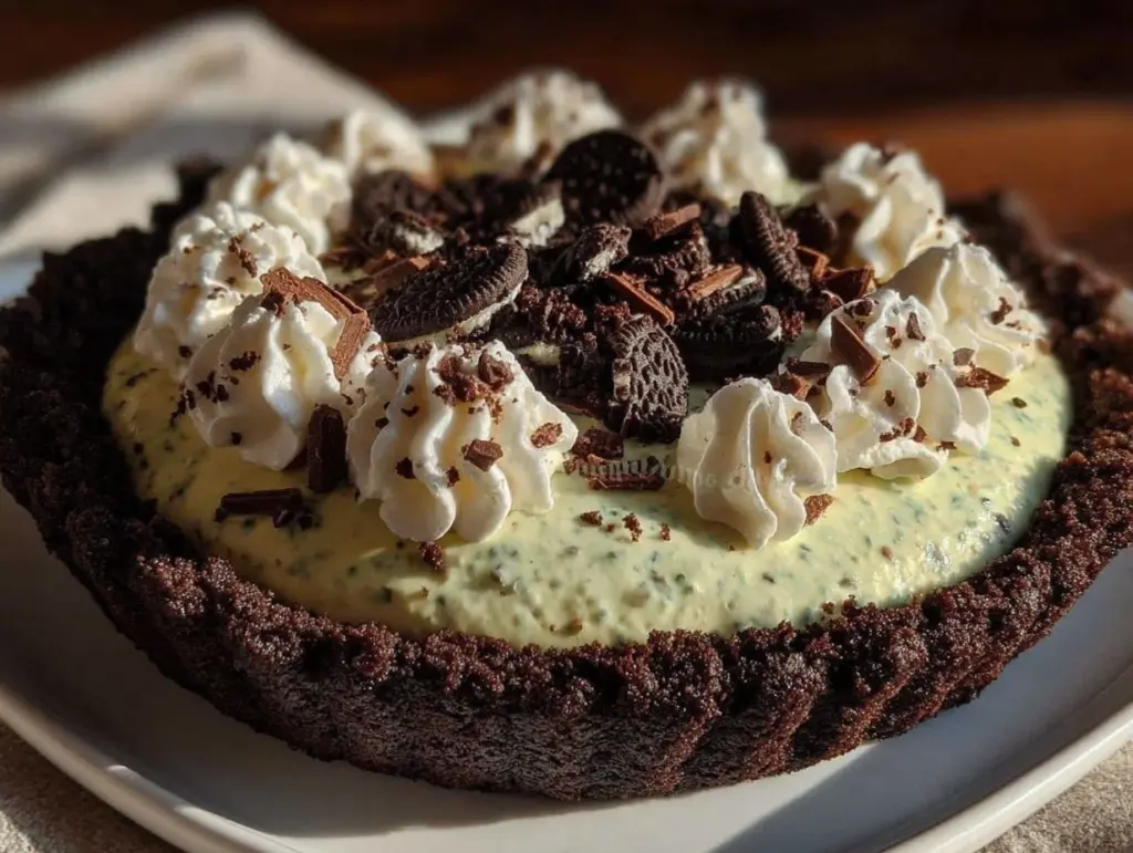 Grasshopper Pie with Oreo Crust - featured image