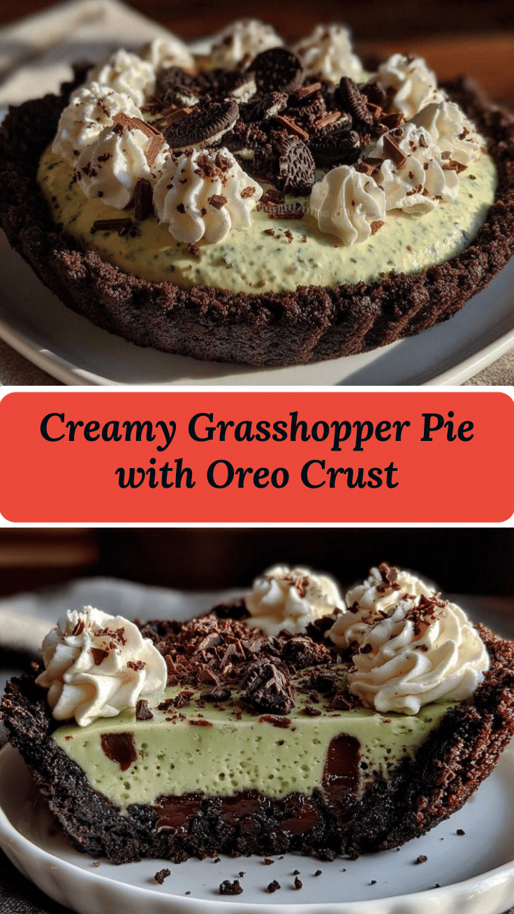 Grasshopper Pie with Oreo Crust recipe
