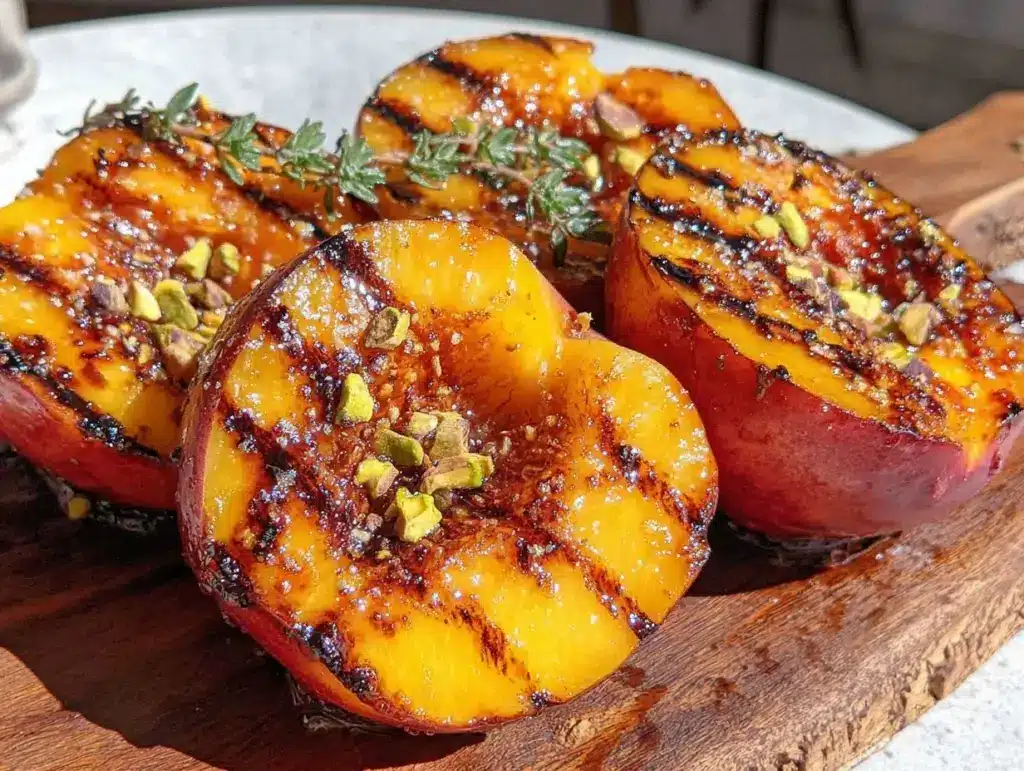 grilled peaches recipe - featured image