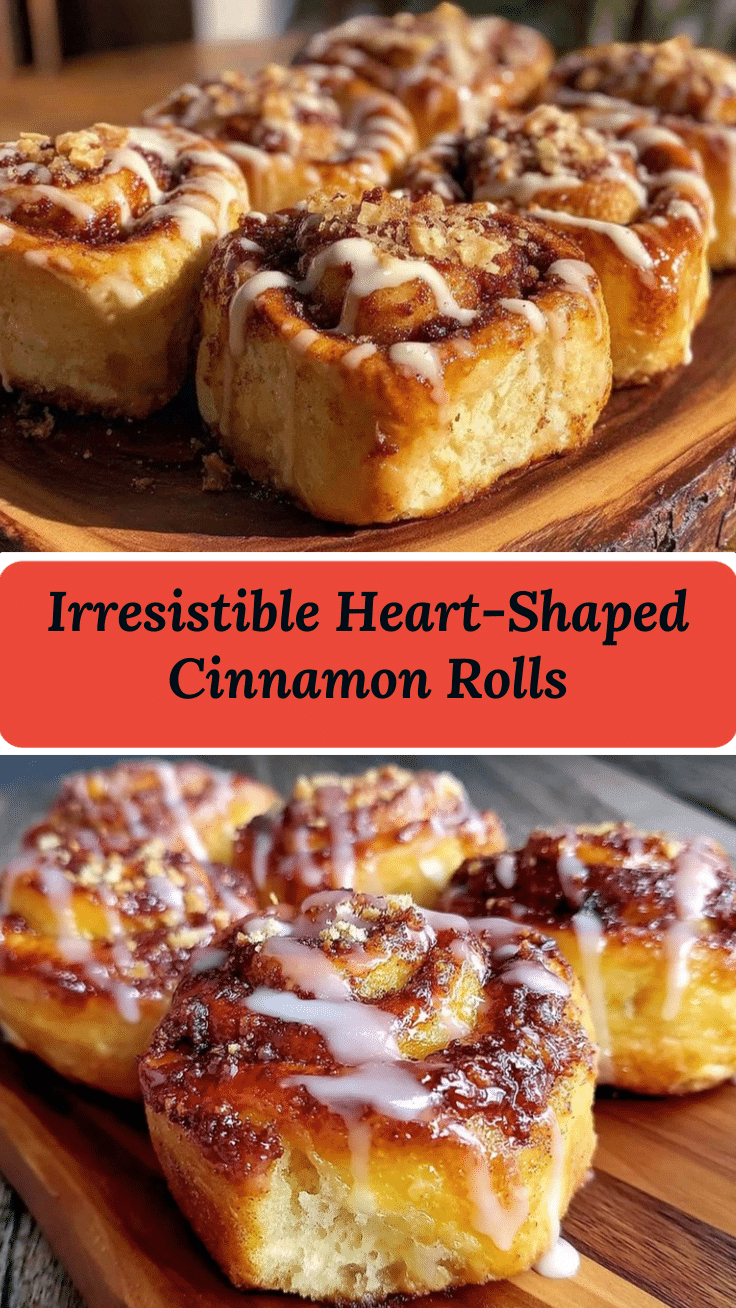 heart-shaped cinnamon rolls recipe