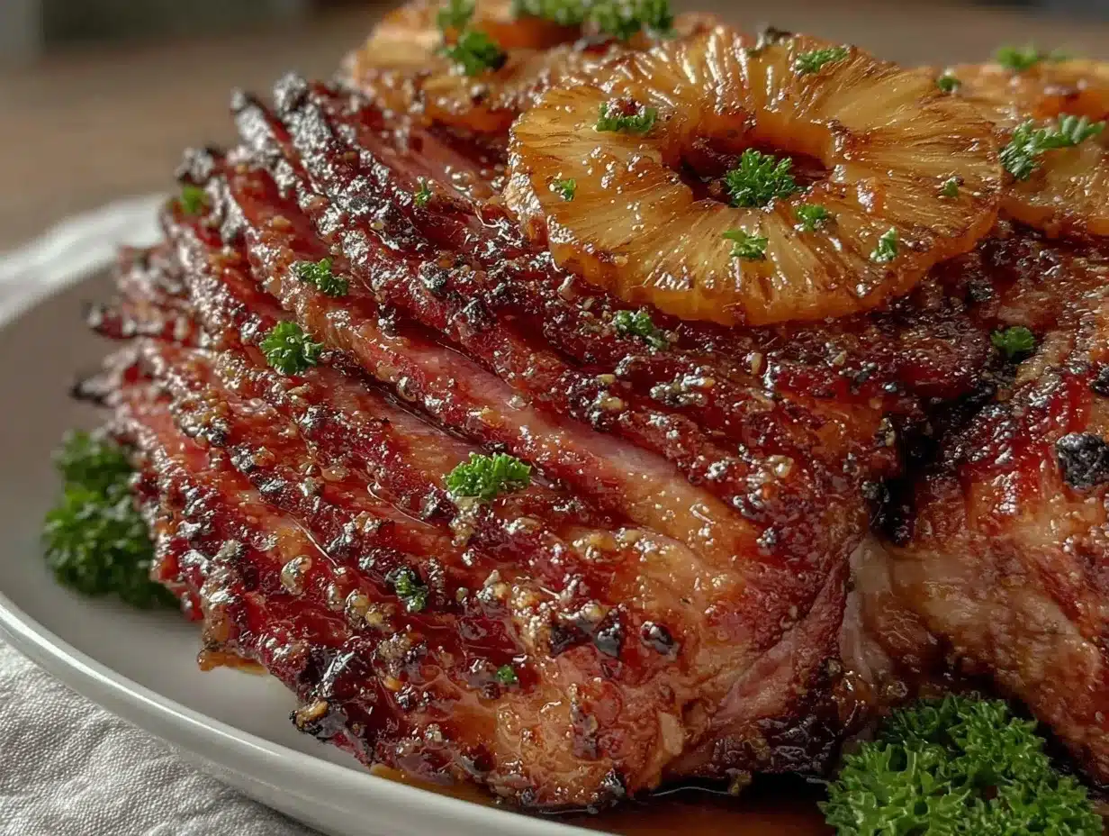 honey glazed ham with pineapple preparation steps