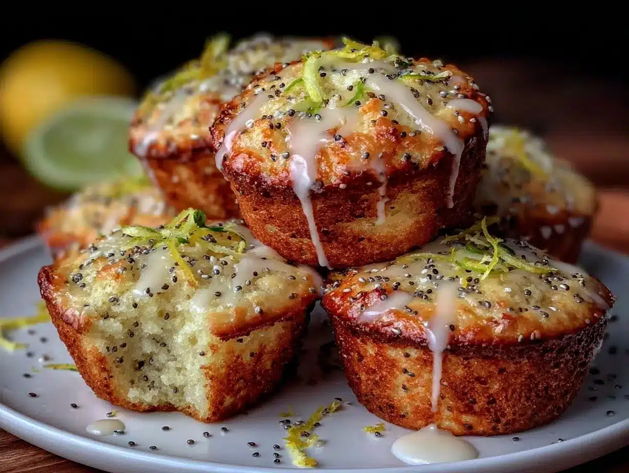 lemon poppy seed muffins preparation steps