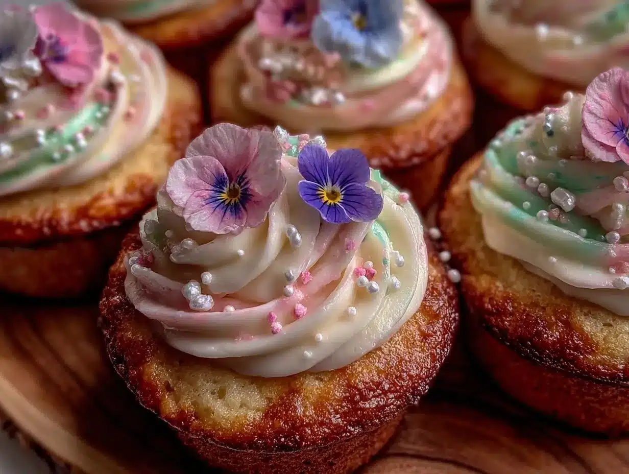 light and fluffy spring cupcakes preparation steps