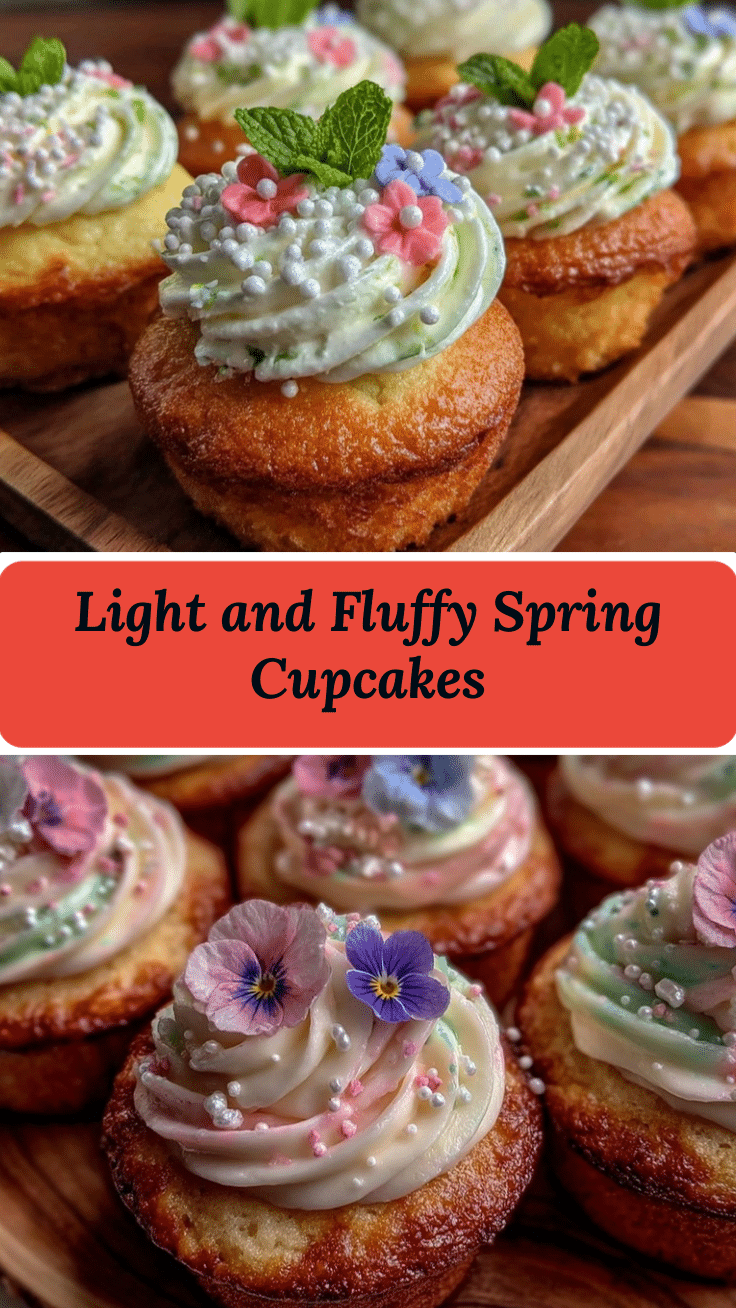 light and fluffy spring cupcakes recipe
