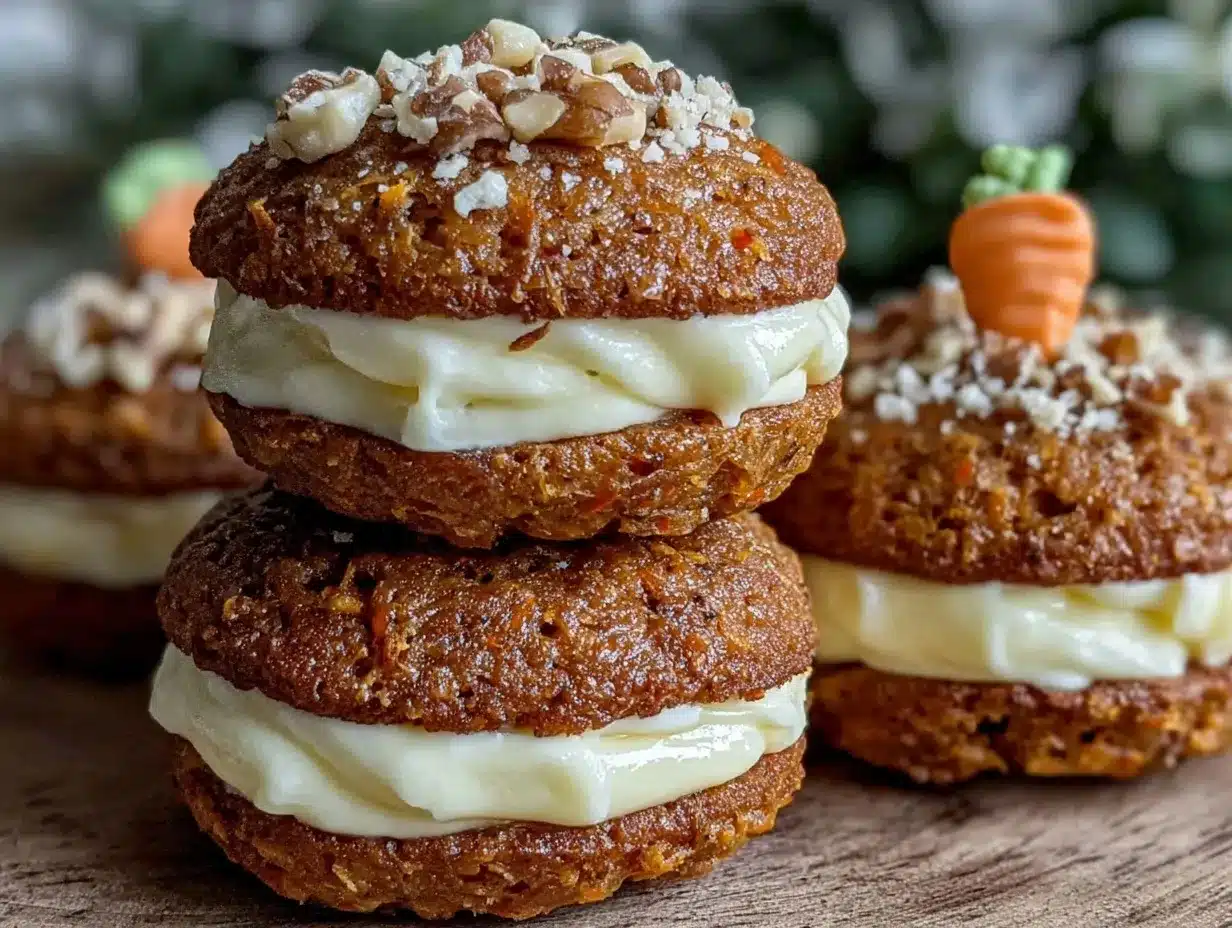moist carrot cake whoopie pies preparation steps