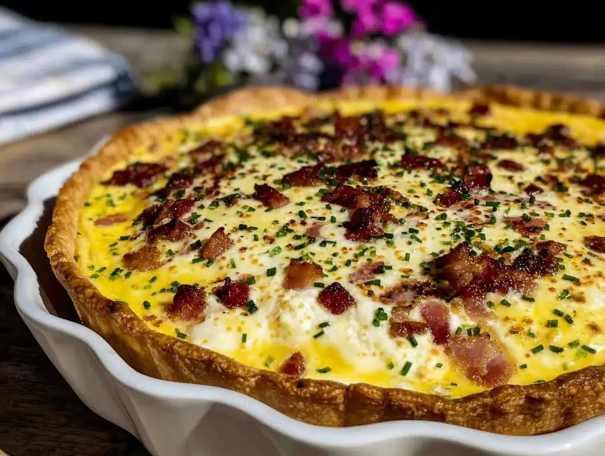 Quiche Lorraine preparation steps