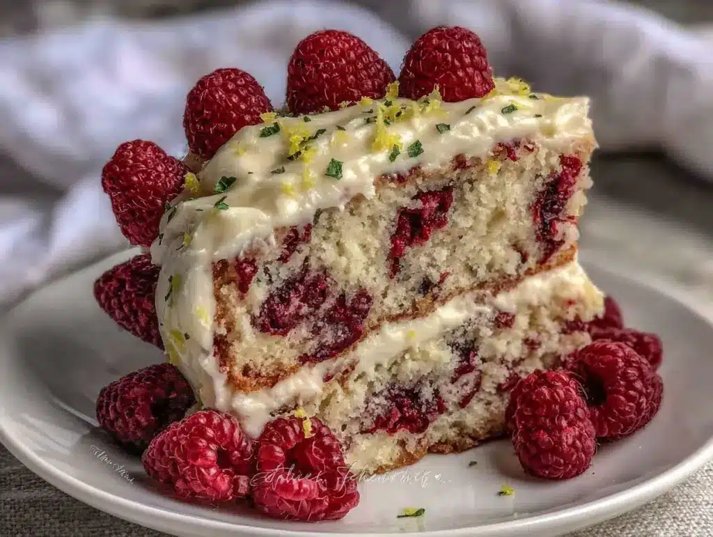 Raspberry Lemonade Cake - featured image