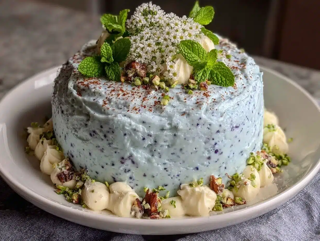 Robin’s Egg Blue Cake preparation steps