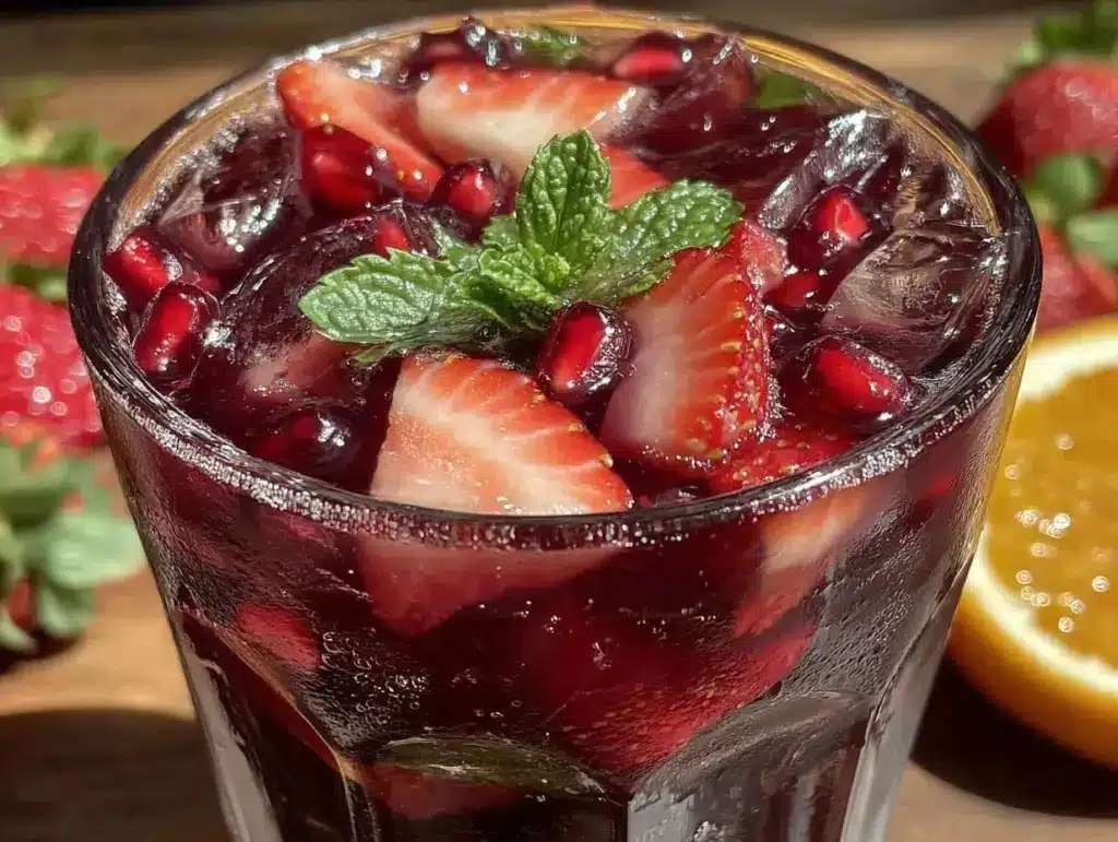 Romantic Valentines Sangria Recipe - featured image