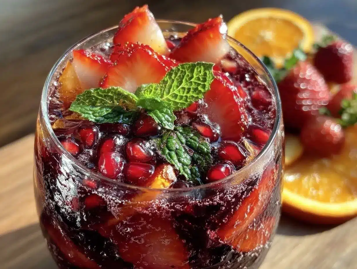 Romantic Valentines Sangria Recipe preparation steps