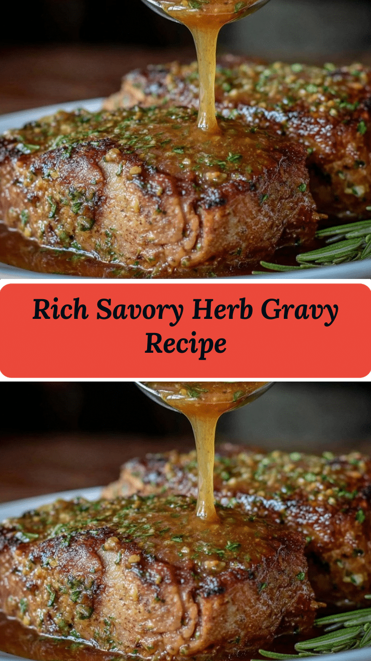 savory herb gravy recipe recipe