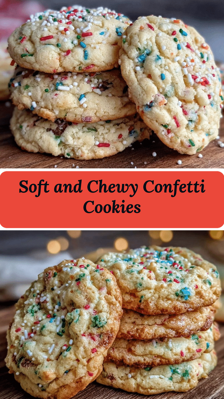soft and chewy confetti cookies recipe