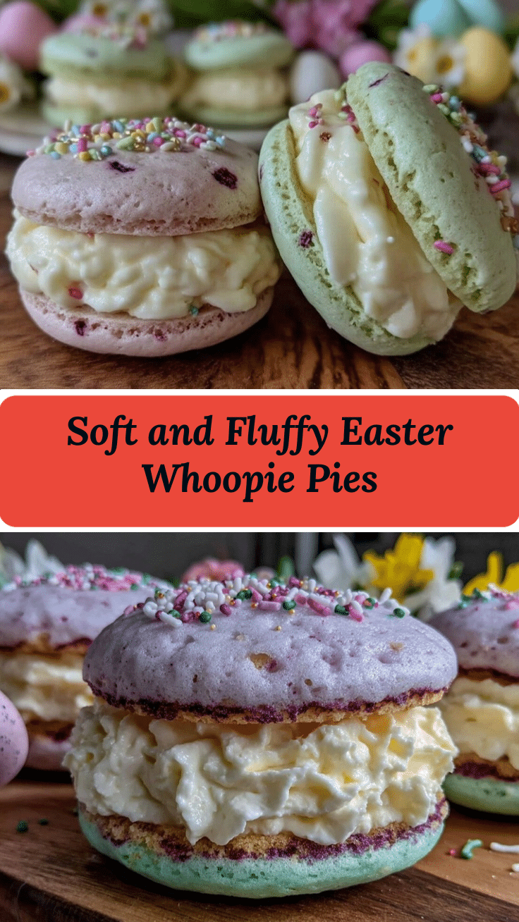 soft and fluffy Easter whoopie pies recipe