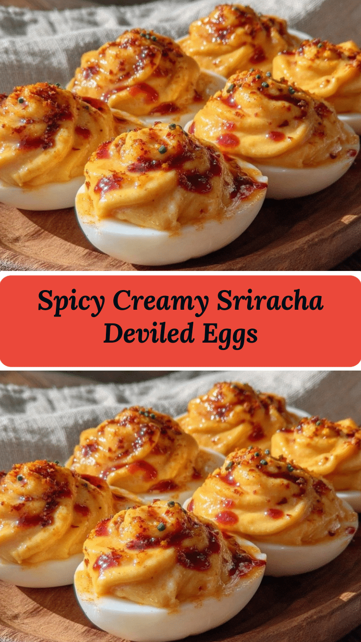 spicy creamy sriracha deviled eggs recipe