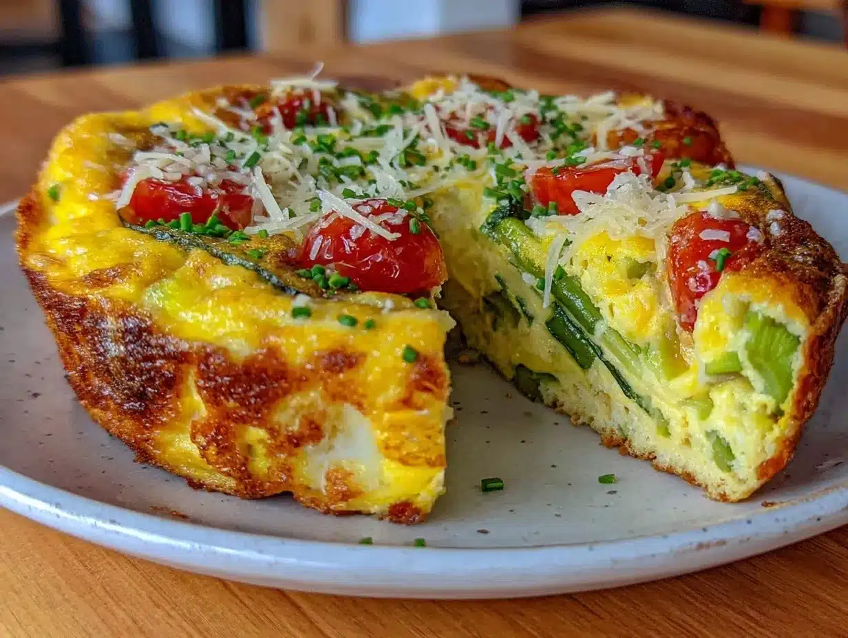 spring vegetable frittata preparation steps