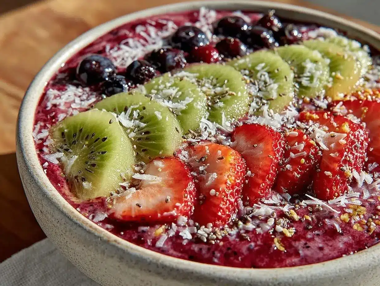 tropical smoothie bowl recipe preparation steps