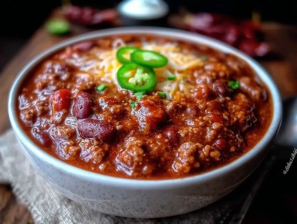 turkey chili bowl preparation steps