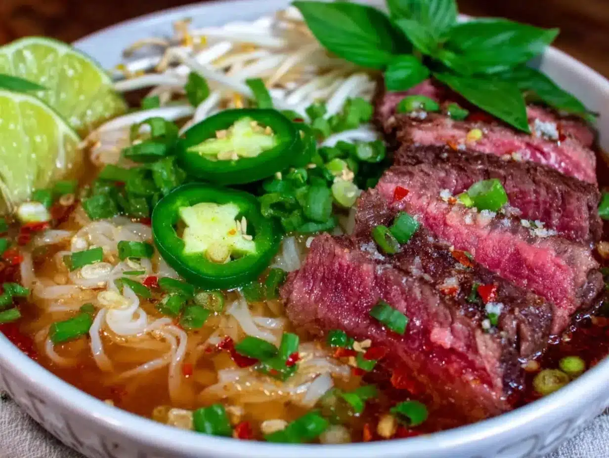 Vietnamese Pho Soup preparation steps