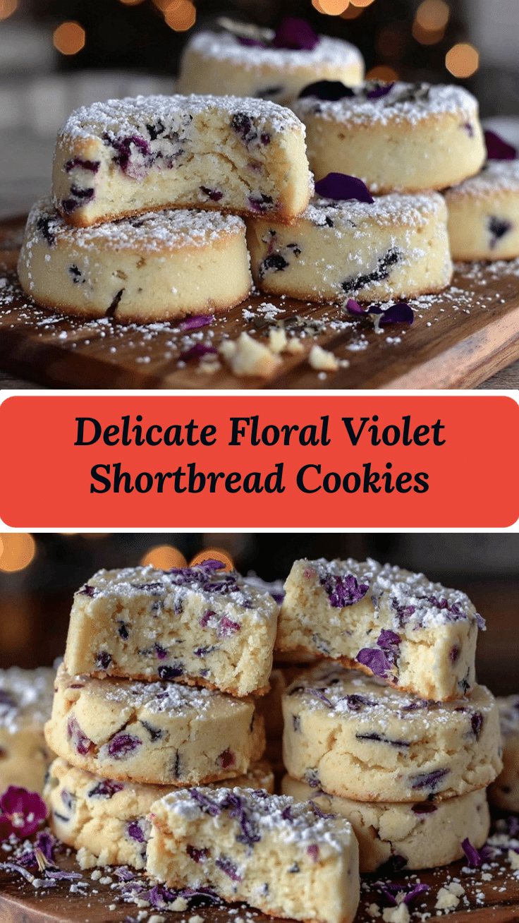Violet Shortbread Cookies recipe