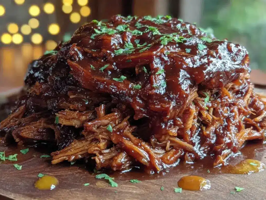 bourbon bbq pulled pork - featured image