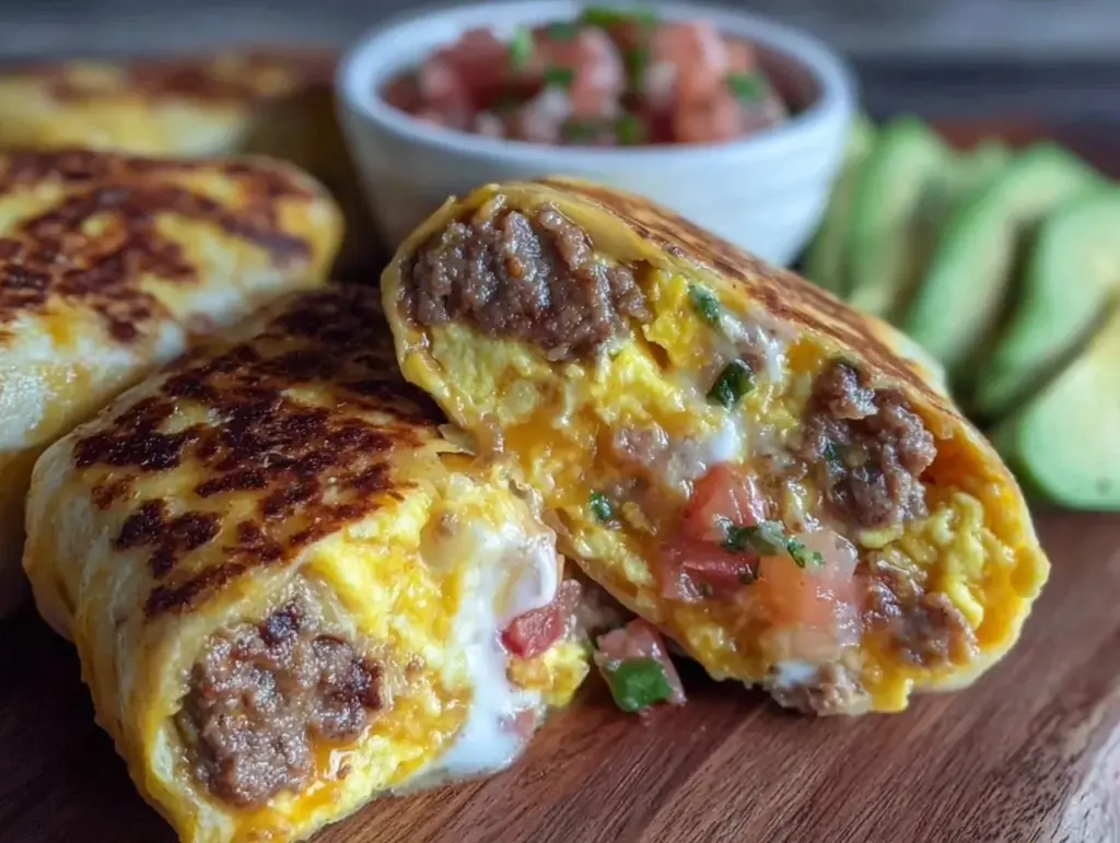 breakfast burrito meal prep - featured image
