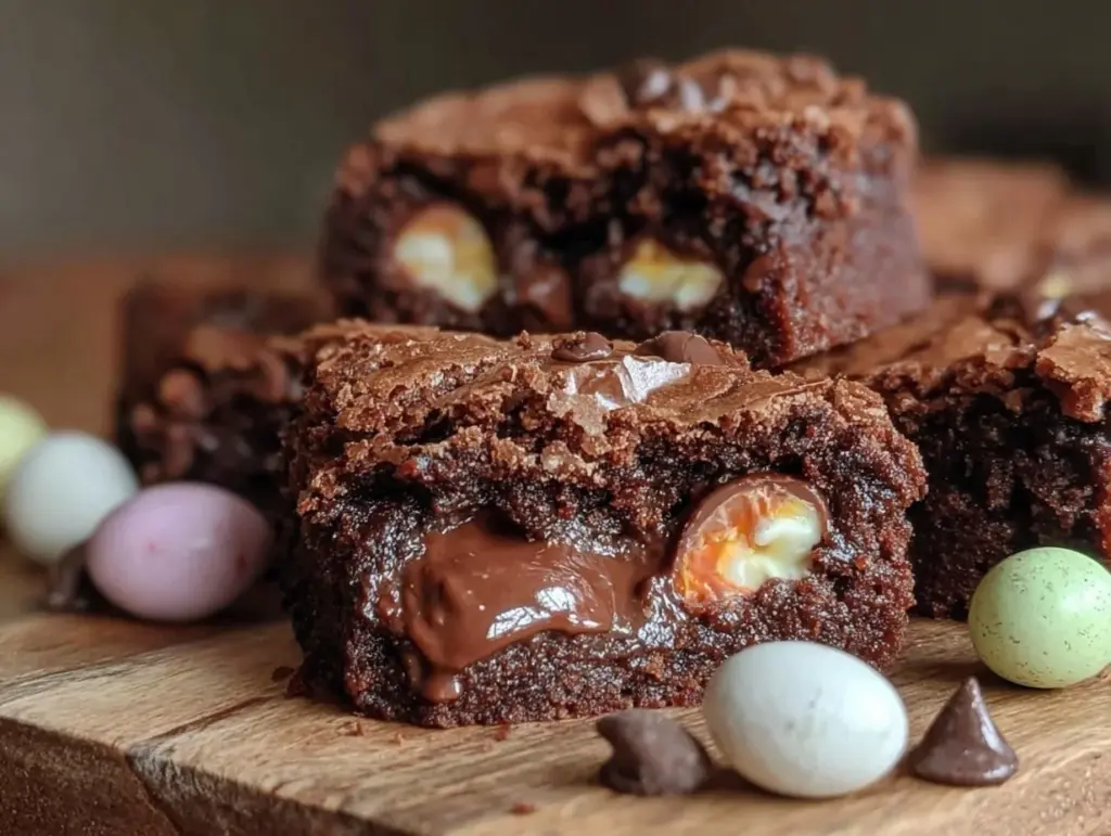 Cadbury egg brownies - featured image